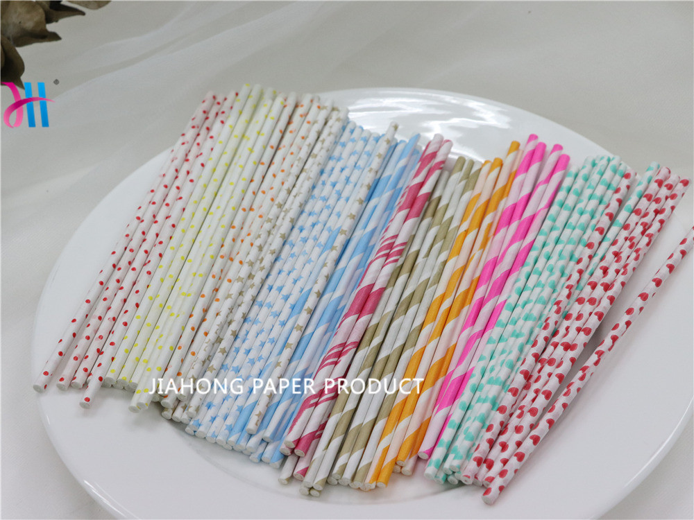 Colored printed paper sticks