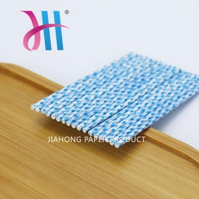 Custom Printed Blue Cotton Swabs Paper Sticks 2.45x70mm